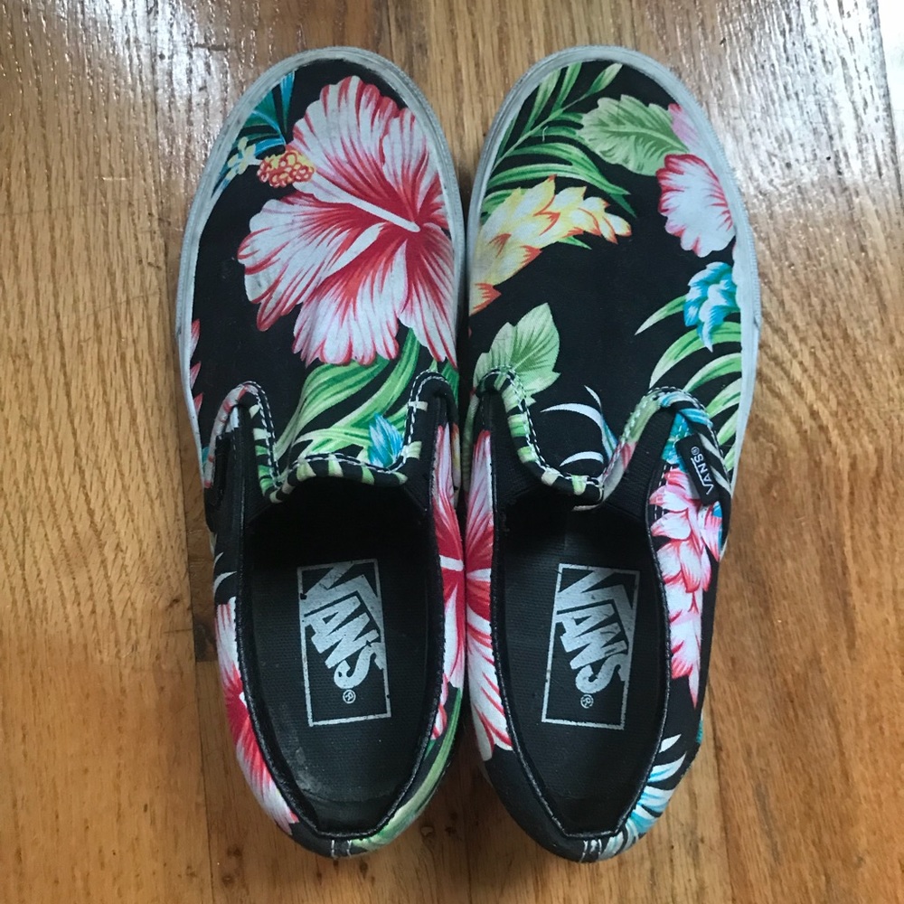Vans Hawaiian floral slip on sneaker